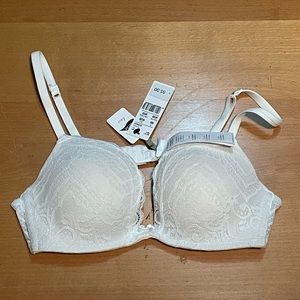 Intimissimi 36b white lace bra nwt